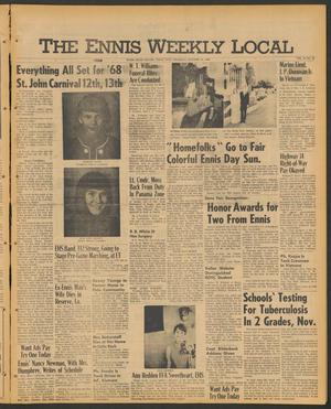 The Ennis Weekly Local (Ennis, Tex.), Vol. 43, No. 40, Ed. 1 Thursday, October 10, 1968