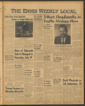 The Ennis Weekly Local (Ennis, Tex.), Vol. 44, No. 28, Ed. 1 Thursday, July 10, 1969