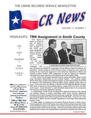 CR News, Volume 11, Number 1, January-March 2003