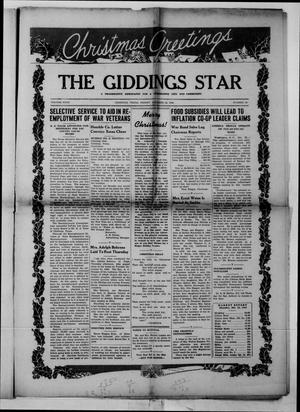The Giddings Star (Giddings, Tex.), Vol. 4, No. 38, Ed. 1 Friday, December 24, 1943