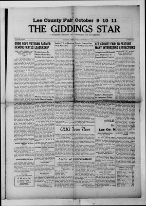 Primary view of object titled 'The Giddings Star (Giddings, Tex.), Vol. 8, No. 26, Ed. 1 Friday, September 26, 1947'.