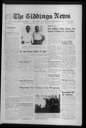 The Giddings News (Giddings, Tex.), Vol. 74, No. 13, Ed. 1 Thursday, February 28, 1963