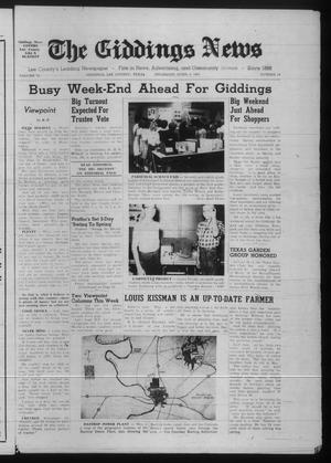 The Giddings News (Giddings, Tex.), Vol. 74, No. 18, Ed. 1 Thursday, April 4, 1963