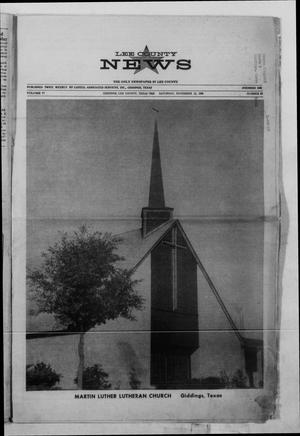 Lee County News (Giddings, Tex.), Vol. 77, No. 53, Ed. 1 Saturday, November 12, 1966