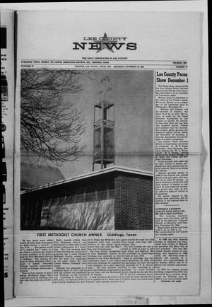 Primary view of object titled 'Lee County News (Giddings, Tex.), Vol. 77, No. 57, Ed. 1 Saturday, November 26, 1966'.