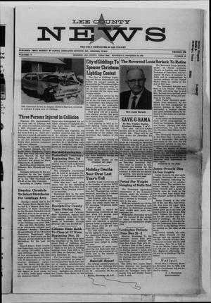 Lee County News (Giddings, Tex.), Vol. 77, No. 57, Ed. 1 Wednesday, November 30, 1966