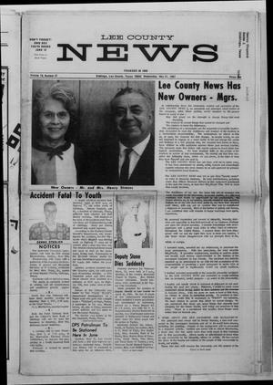 Lee County News (Giddings, Tex.), Vol. 78, No. 27, Ed. 1 Wednesday, May 31, 1967