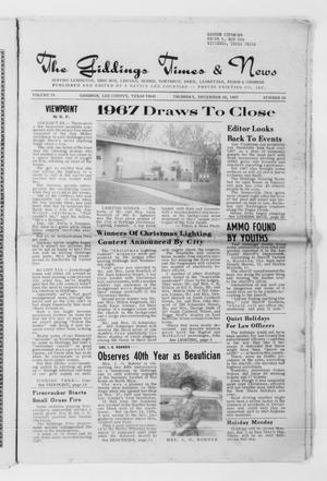 The Giddings Times & News (Giddings, Tex.), Vol. 78, No. 23, Ed. 1 Thursday, December 28, 1967
