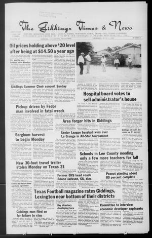 The Giddings Times & News (Giddings, Tex.), Vol. 100, No. 3, Ed. 1 Thursday, July 13, 1989