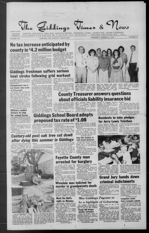 The Giddings Times & News (Giddings, Tex.), Vol. 100, No. 10, Ed. 1 Thursday, August 31, 1989