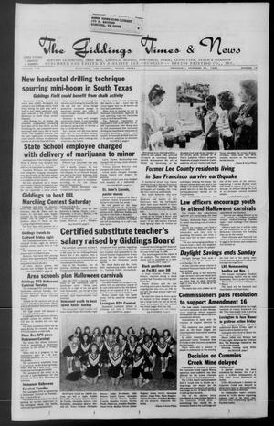 The Giddings Times & News (Giddings, Tex.), Vol. 100, No. 18, Ed. 1 Thursday, October 26, 1989