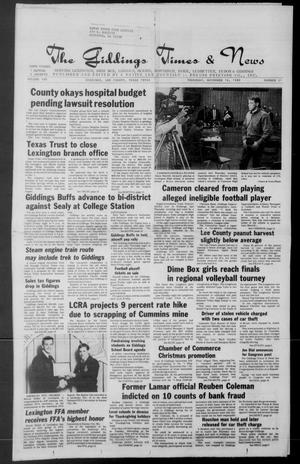 The Giddings Times & News (Giddings, Tex.), Vol. 100, No. 21, Ed. 1 Thursday, November 16, 1989
