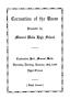 Thumbnail image of item number 1 in: 'A Program for the Coronation of the Queen at MWHS, 1934'.