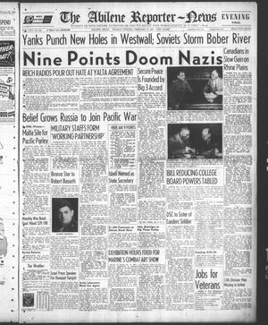 The Abilene Reporter-News (Abilene, Tex.), Vol. 64, No. 234, Ed. 2 Tuesday, February 13, 1945