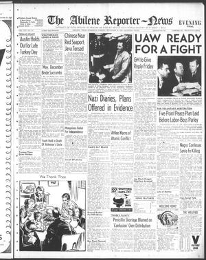Primary view of object titled 'The Abilene Reporter-News (Abilene, Tex.), Vol. 65, No. 155, Ed. 2 Thursday, November 22, 1945'.