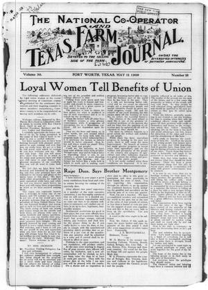 The National Co-operator and Texas Farm Journal. (Fort Worth, Tex.), Vol. 30, No. 28, Ed. 1 Wednesday, May 12, 1909
