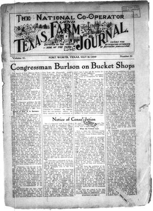 The National Co-operator and Texas Farm Journal. (Fort Worth, Tex.), Vol. 31, No. 30, Ed. 1 Wednesday, May 26, 1909