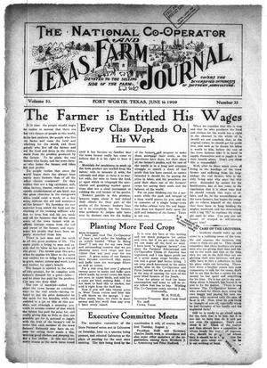 The National Co-operator and Texas Farm Journal. (Fort Worth, Tex.), Vol. 31, No. 33, Ed. 1 Wednesday, June 16, 1909