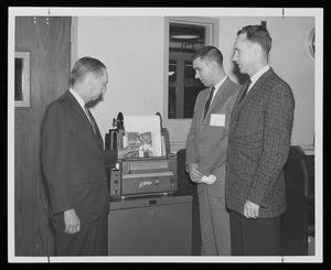 Primary view of object titled '[AP Photofax Machine, Midland Reporter-Telegram Office]'.