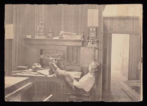 [Frank Sholte in Watson Printing Office]