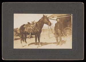 Primary view of object titled '[W. B. Preston and Horse]'.