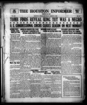 The Houston Informer (Houston, Tex.), Vol. 4, No. 41, Ed. 1 Saturday, March 3, 1923