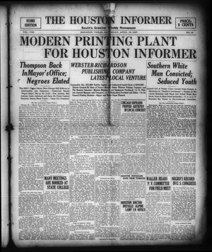 The Houston Informer (Houston, Tex.), Vol. 8, No. 48, Ed. 1 Saturday, April 16, 1927