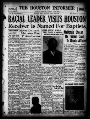 The Houston Informer (Houston, Tex.), Vol. 10, No. 38, Ed. 1 Saturday, February 9, 1929