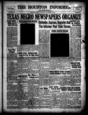 Primary view of object titled 'The Houston Informer and the Texas Freeman (Houston, Tex.), Vol. 14, No. 30, Ed. 1 Saturday, December 17, 1932'.
