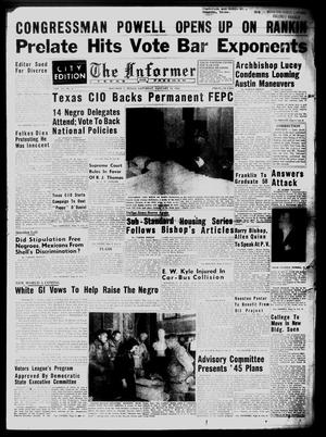 The Informer and Texas Freeman (Houston, Tex.), Vol. 51, No. 4, Ed. 1 Saturday, January 13, 1945