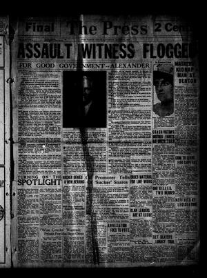 The Press (Fort Worth, Tex.), Vol. 2, No. 155, Ed. 2 Saturday, March 31, 1923