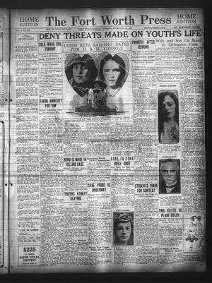 The Fort Worth Press (Fort Worth, Tex.), Vol. 4, No. 112, Ed. 1 Tuesday, February 10, 1925