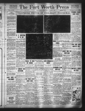 The Fort Worth Press (Fort Worth, Tex.), Vol. 4, No. 133, Ed. 1 Friday, March 6, 1925