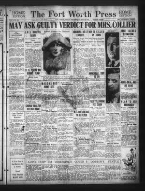 The Fort Worth Press (Fort Worth, Tex.), Vol. 4, No. 203, Ed. 1 Wednesday, May 27, 1925