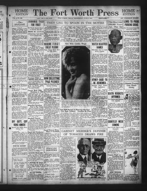 The Fort Worth Press (Fort Worth, Tex.), Vol. 4, No. 209, Ed. 1 Wednesday, June 3, 1925