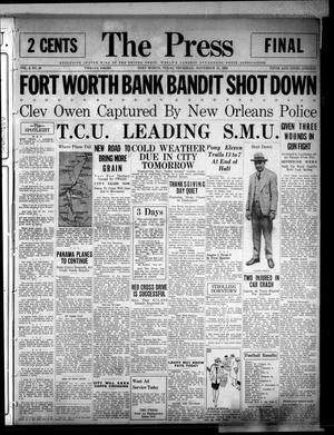 The Press (Fort Worth, Tex.), Vol. 6, No. 46, Ed. 2 Thursday, November 25, 1926