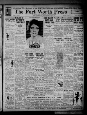 The Fort Worth Press (Fort Worth, Tex.), Vol. 8, No. 115, Ed. 1 Tuesday, February 12, 1929