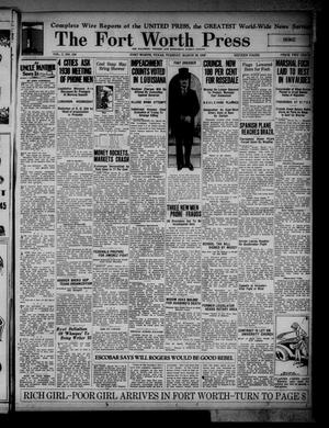 The Fort Worth Press (Fort Worth, Tex.), Vol. 7, No. 150, Ed. 1 Tuesday, March 26, 1929