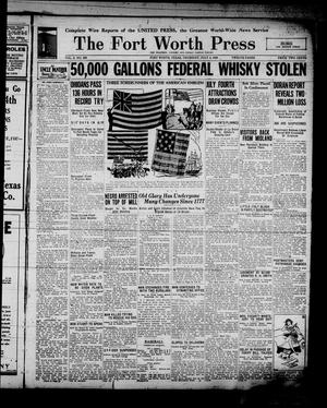 The Fort Worth Press (Fort Worth, Tex.), Vol. 8, No. 236, Ed. 1 Thursday, July 4, 1929