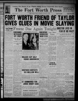 The Fort Worth Press (Fort Worth, Tex.), Vol. 9, No. 87, Ed. 2 Saturday, January 11, 1930