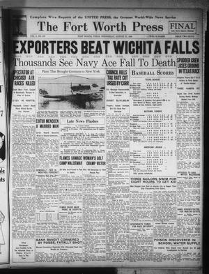 The Fort Worth Press (Fort Worth, Tex.), Vol. 9, No. 279, Ed. 2 Wednesday, August 27, 1930