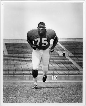 Primary view of object titled '[North Texas Player, Joe Greene, 1967]'.
