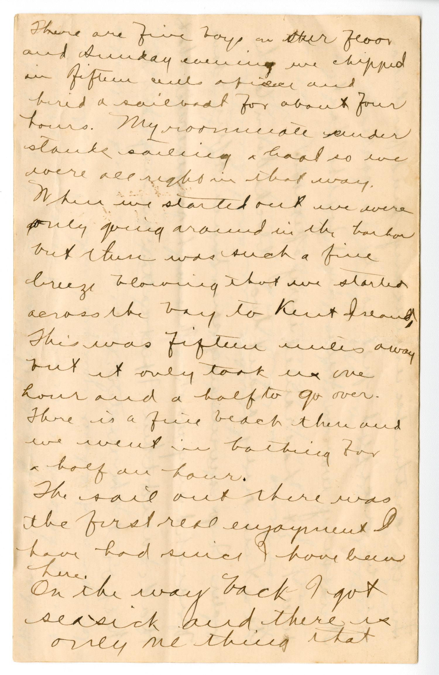 [Letter from Chester W. Nimitz to his Grandfather, July 23, 1901]
                                                
                                                    [Sequence #]: 3 of 6
                                                