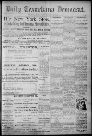 Primary view of object titled 'Daily Texarkana Democrat. (Texarkana, Ark.), Vol. 9, No. 21, Ed. 1 Thursday, September 1, 1892'.
