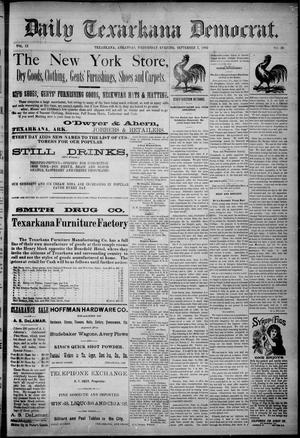 Primary view of object titled 'Daily Texarkana Democrat. (Texarkana, Ark.), Vol. 9, No. 26, Ed. 1 Wednesday, September 7, 1892'.