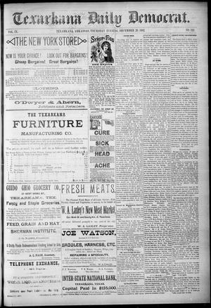 Texarkana Daily Democrat. (Texarkana, Ark.), Vol. 9, No. 122, Ed. 1 Thursday, December 29, 1892