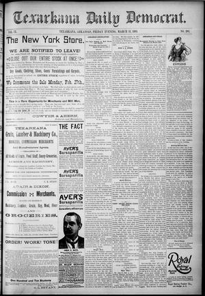 Primary view of object titled 'Texarkana Daily Democrat. (Texarkana, Ark.), Vol. 9, No. 201, Ed. 1 Friday, March 31, 1893'.