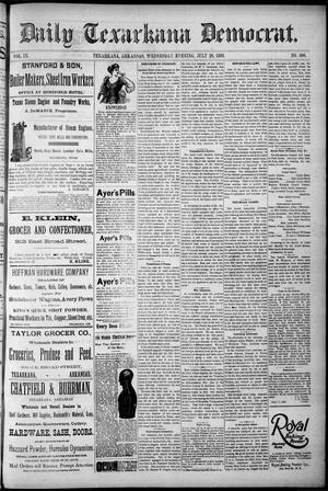 Primary view of object titled 'Daily Texarkana Democrat. (Texarkana, Ark.), Vol. 9, No. 300, Ed. 1 Wednesday, July 26, 1893'.