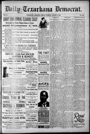 Daily Texarkana Democrat. (Texarkana, Ark.), Vol. 9, No. 308, Ed. 1 Friday, August 4, 1893
