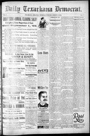 Daily Texarkana Democrat. (Texarkana, Ark.), Vol. 10, No. 9, Ed. 1 Thursday, August 17, 1893